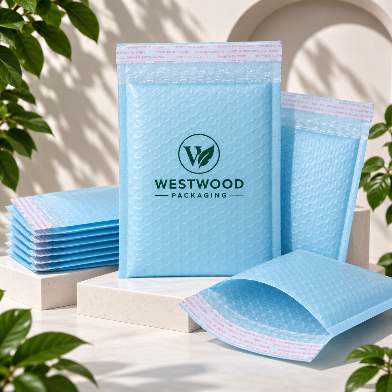 Custom printed bubble poly mailer bags