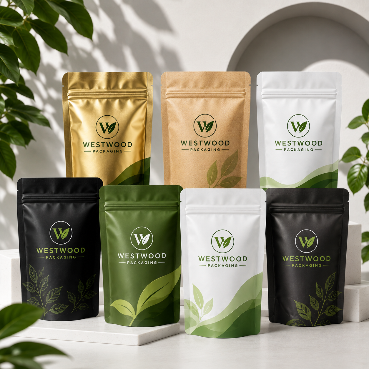 Custom resealable pouches