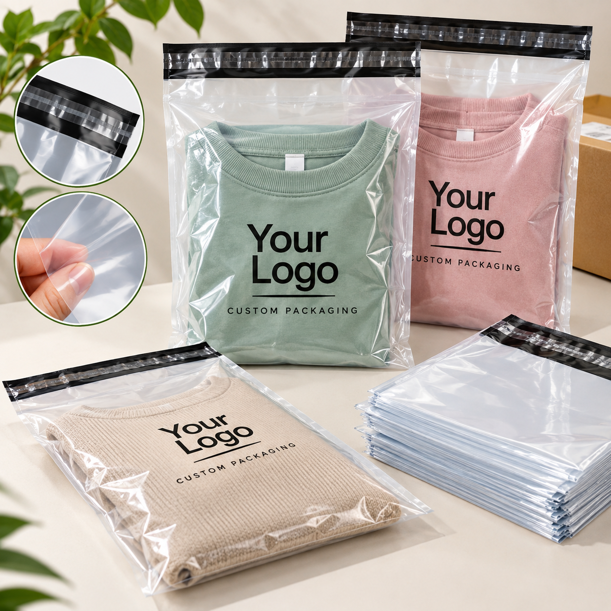 Custom Transparent Mailer Bags